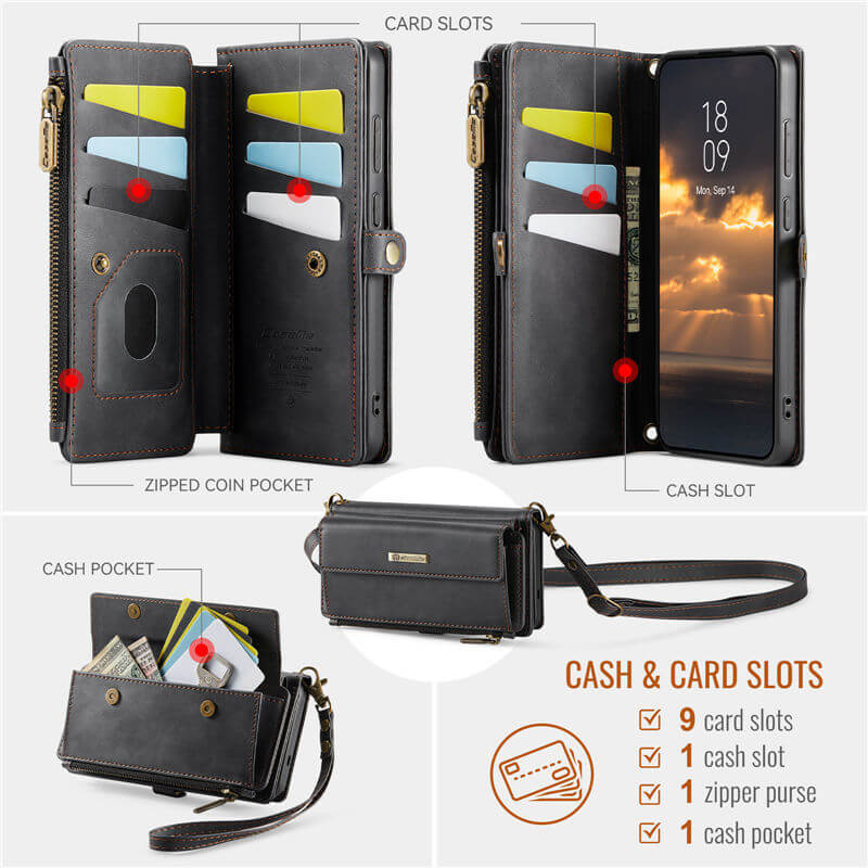 CaseMe Samsung Galaxy S26 Plus Crossbody Wallet Case