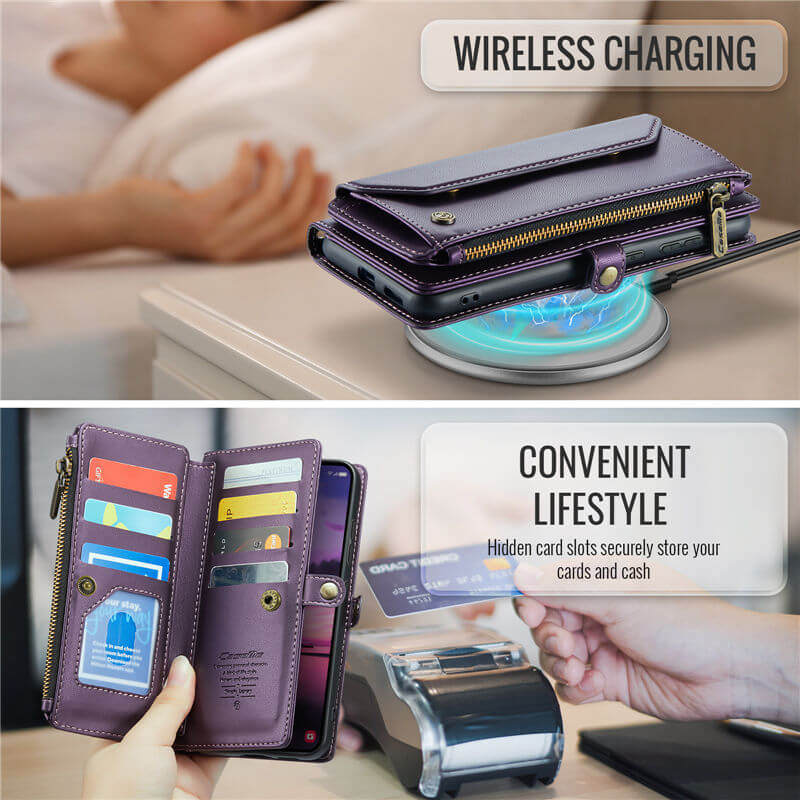 CaseMe Samsung Galaxy S26 Plus Wallet RFID Blocking Crossbody Phone Case