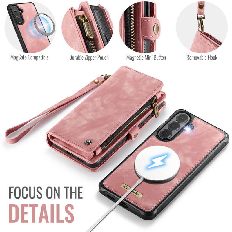 CaseMe Samsung Galaxy S26 Plus 2-in-1 Magnetic RFID Wallet Case