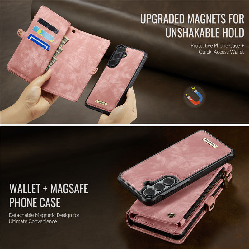 CaseMe Samsung Galaxy S26 Plus 2-in-1 Magnetic RFID Wallet Case