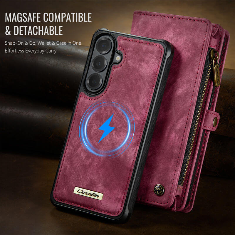 CaseMe Samsung Galaxy S26 Plus 2-in-1 Magnetic RFID Wallet Case