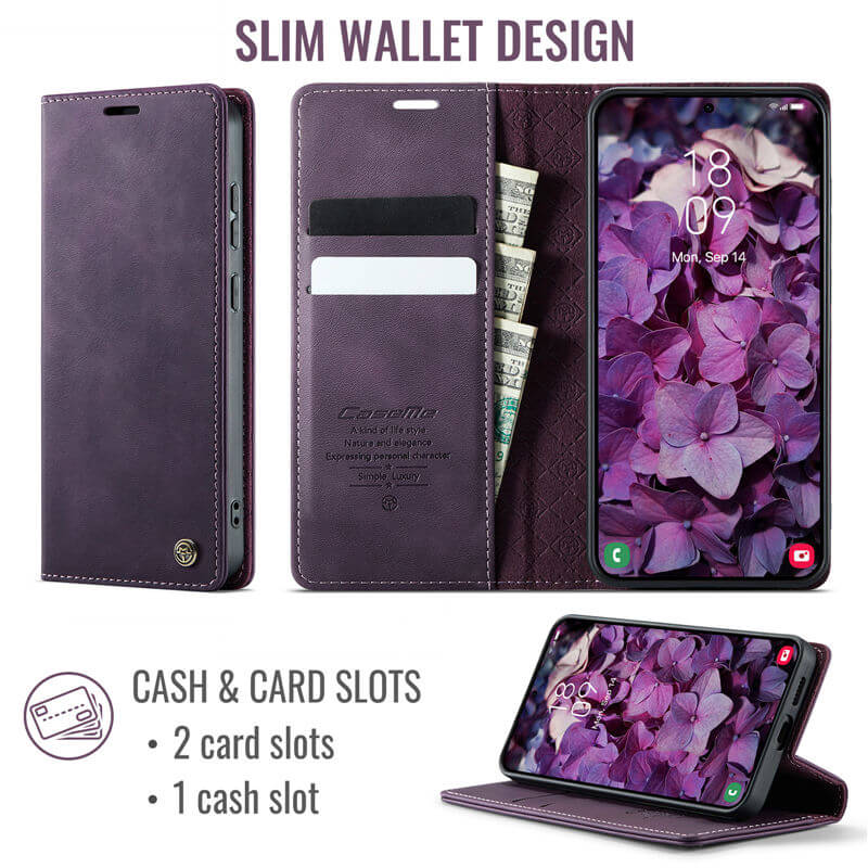 CaseMe Samsung Galaxy S26 Magnetic Wallet Case