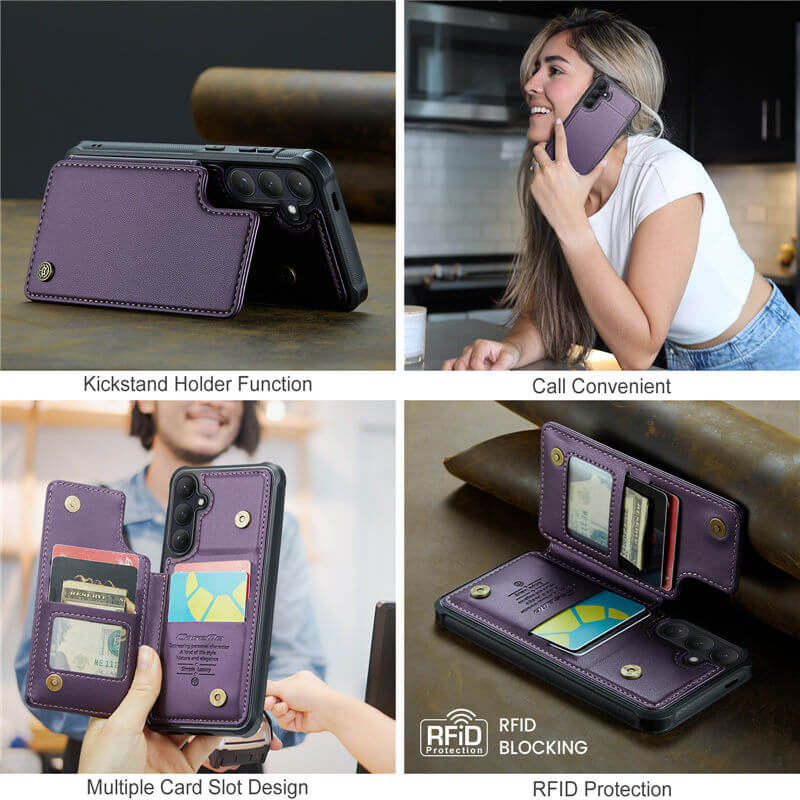 CaseMe Samsung Galaxy S26 Plus RFID Blocking Card Holder Case