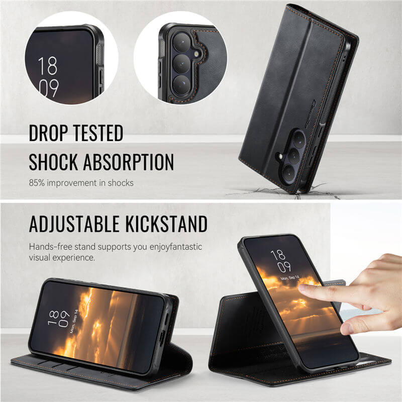 CaseMe Samsung Galaxy S26 Plus 2-in-1 Magnetic Wallet Case