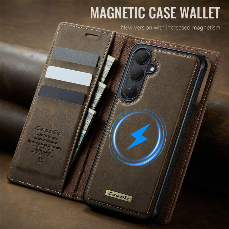 CaseMe Samsung Galaxy S26 2-in-1 Magnetic Wallet Case