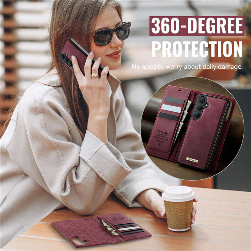 CaseMe Samsung Galaxy S26 Plus 2-in-1 Magnetic Wallet Case