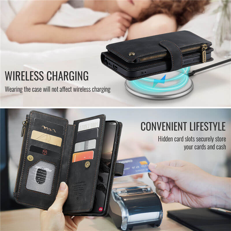 CaseMe Samsung Galaxy S26 Ultra Wallet Case with Wrist Strap