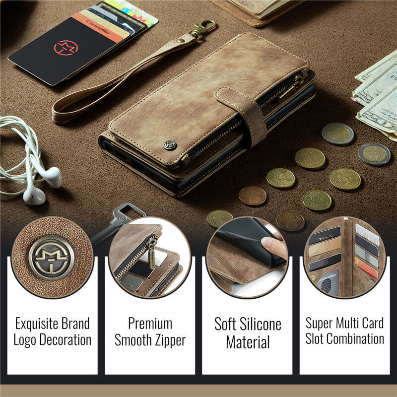 CaseMe Samsung Galaxy S26 Ultra Wallet Case with Wrist Strap