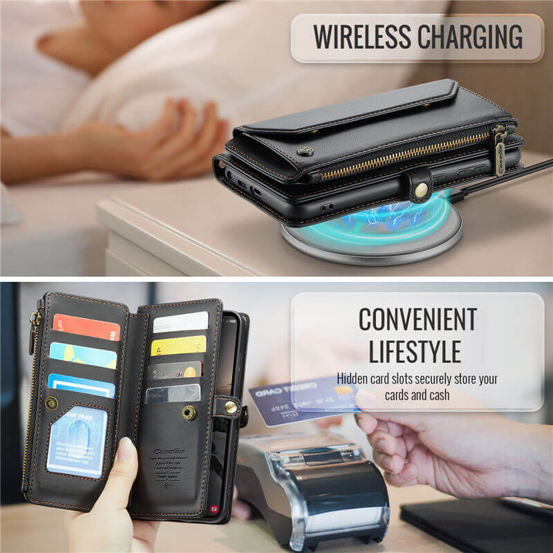 CaseMe Samsung Galaxy S26 Ultra Wallet RFID Blocking Crossbody Phone Case