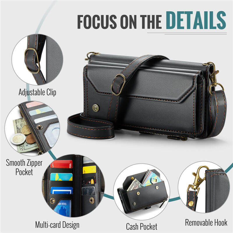 CaseMe Samsung Galaxy S26 Ultra Wallet RFID Blocking Crossbody Phone Case