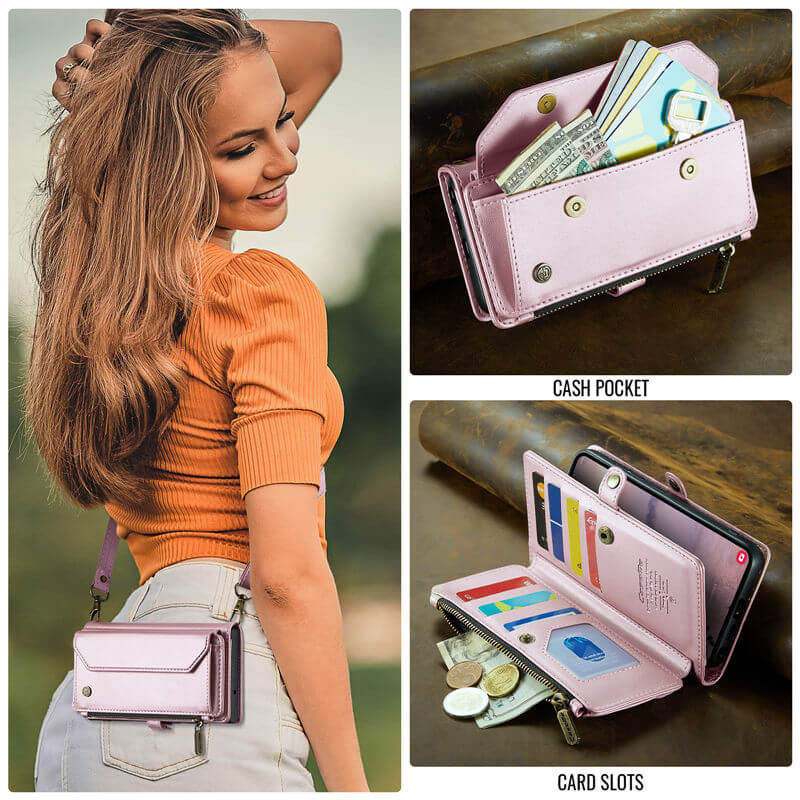 CaseMe Samsung Galaxy S26 Ultra Wallet RFID Blocking Crossbody Phone Case