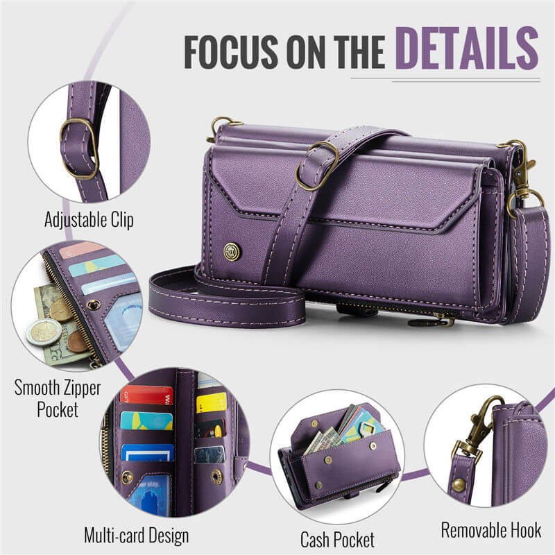 CaseMe Samsung Galaxy S26 Ultra Wallet RFID Blocking Crossbody Phone Case