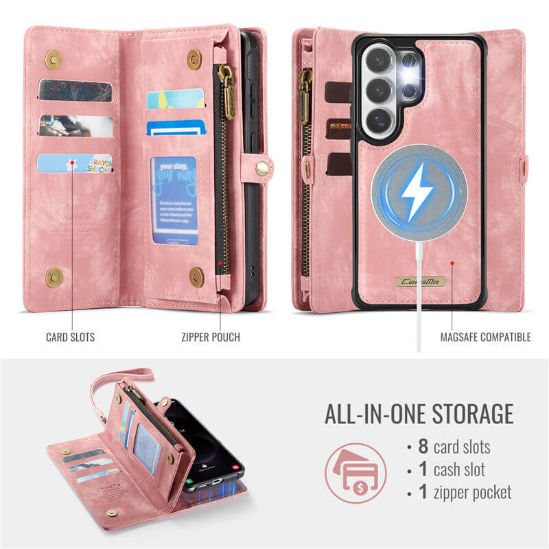 CaseMe Samsung Galaxy S26 Ultra 2-in-1 Magnetic RFID Wallet Case