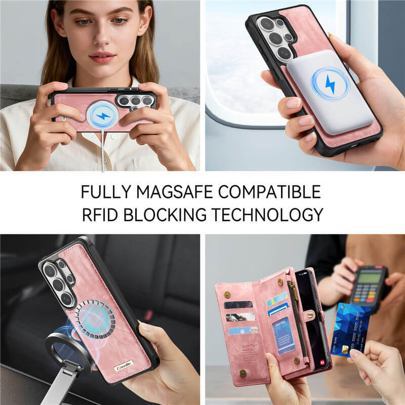 CaseMe Samsung Galaxy S26 Ultra 2-in-1 Magnetic RFID Wallet Case