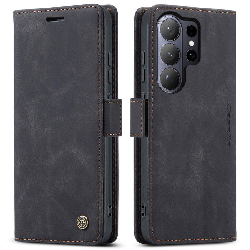 CaseMe Samsung Galaxy S25 Wallet Suede Leather Case