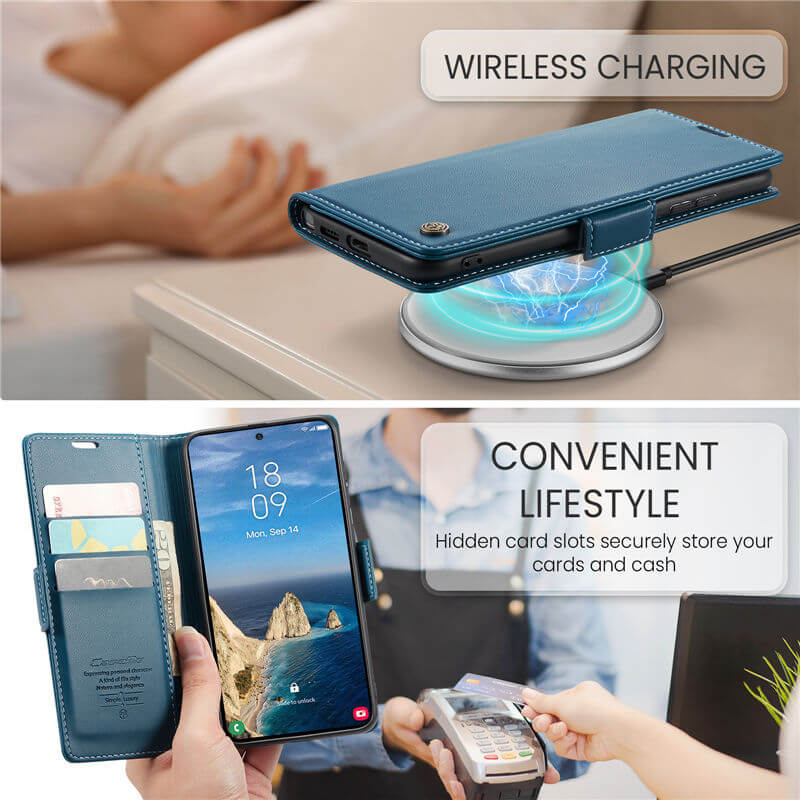 CaseMe Samsung Galaxy S26 Ultra Wallet RFID Blocking Case