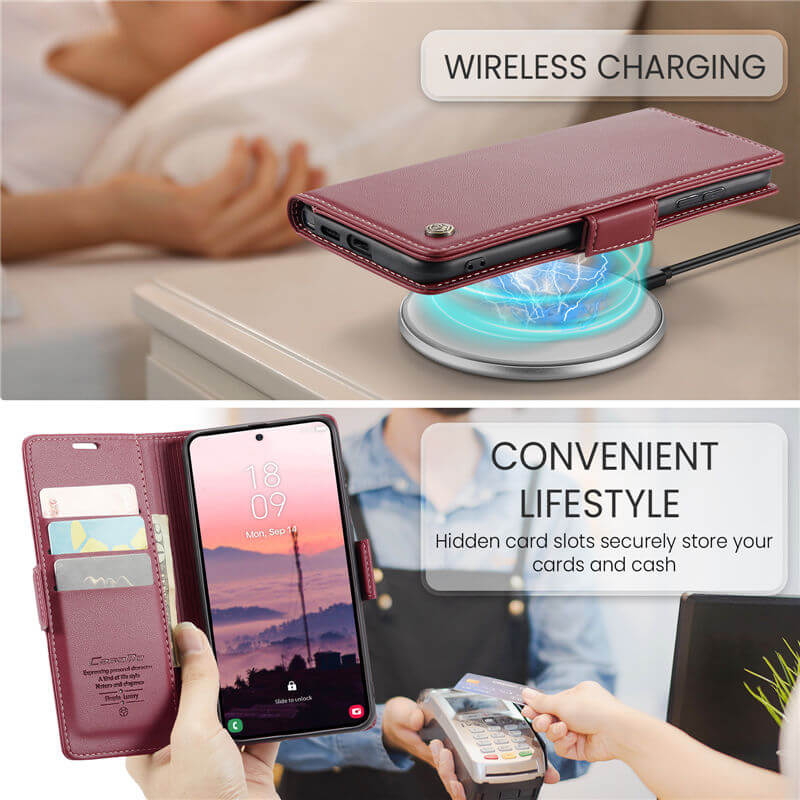 CaseMe Samsung Galaxy S26 Ultra Wallet RFID Blocking Case