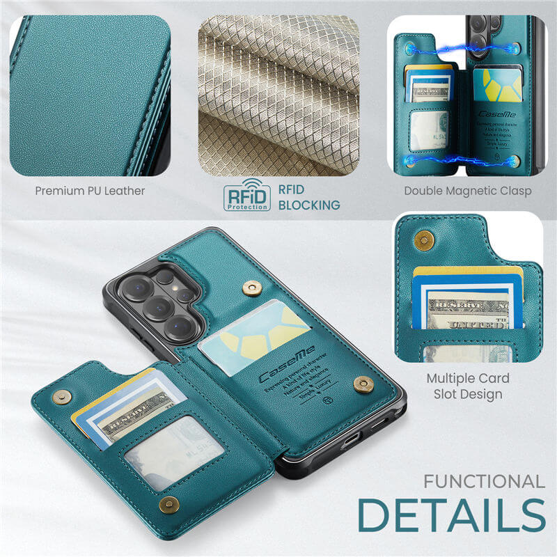 CaseMe Samsung Galaxy S26 Ultra RFID Blocking Card Holder Case
