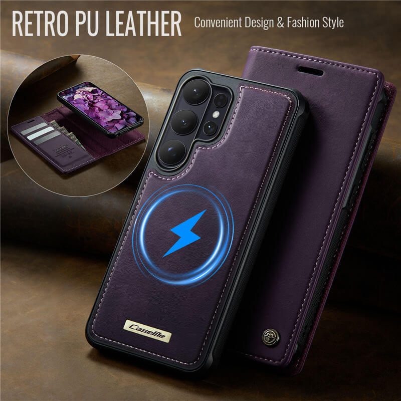 CaseMe Samsung Galaxy S26 Ultra 2-in-1 Magnetic Wallet Case