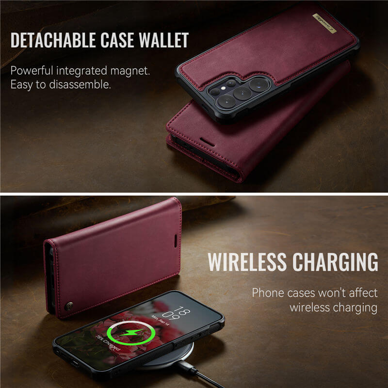 CaseMe Samsung Galaxy S26 Ultra 2-in-1 Magnetic Wallet Case