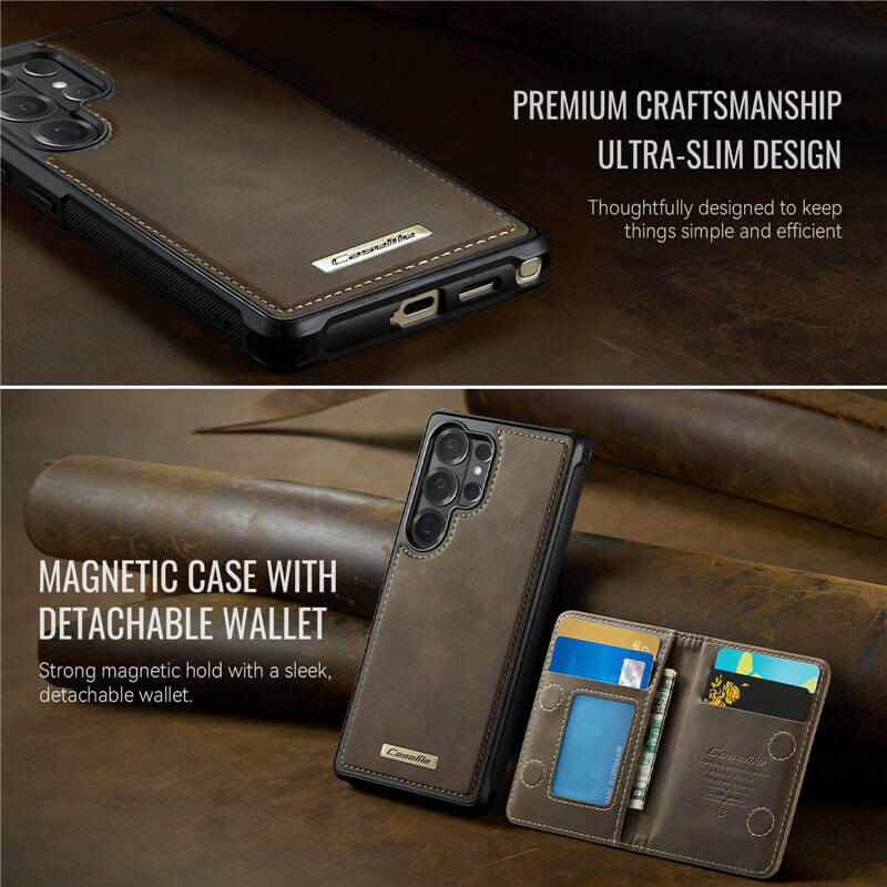 CaseMe Samsung Galaxy S26 Ultra 2-in-1 Detachable Magnetic Wallet Case