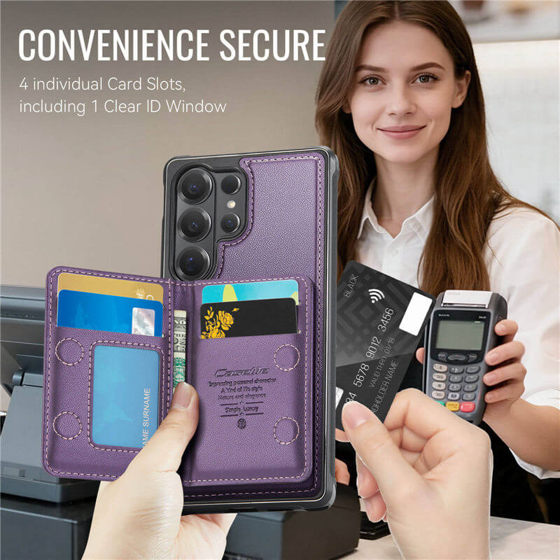 CaseMe Samsung Galaxy S26 Ultra 2-in-1 Detachable Magnetic Wallet Case
