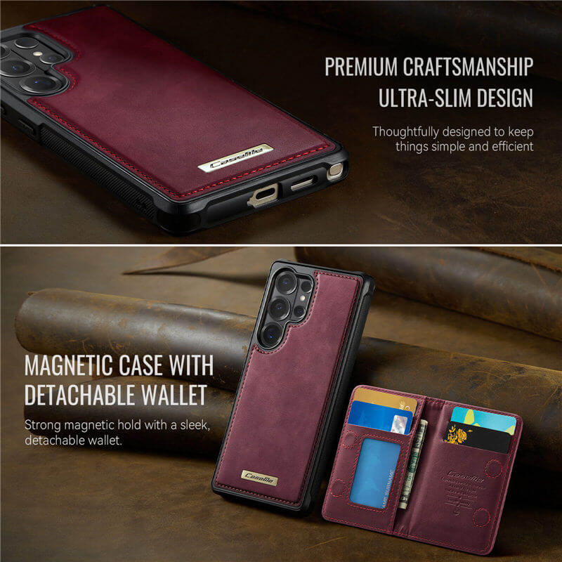 CaseMe Samsung Galaxy S26 Ultra 2-in-1 Detachable Magnetic Wallet Case