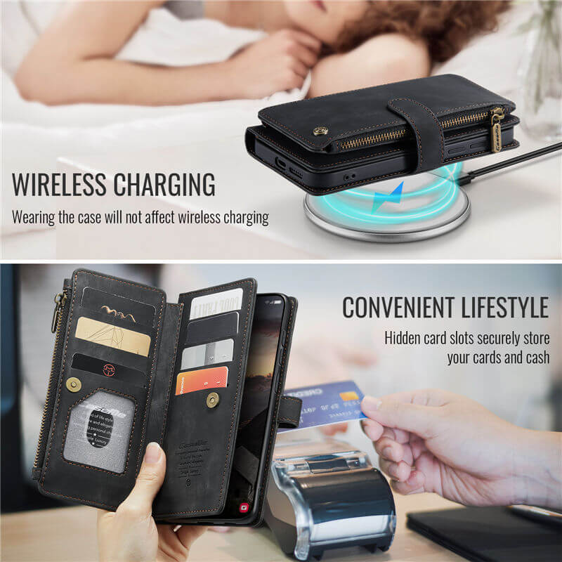 CaseMe Samsung Galaxy S26 Plus Wallet Case with Wrist Strap