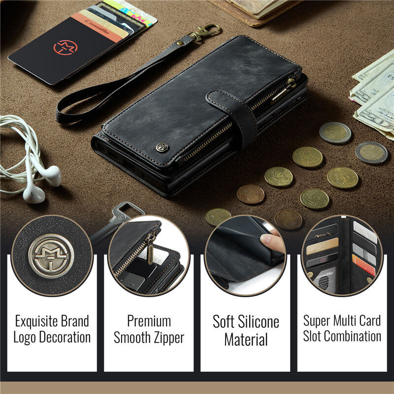 CaseMe Samsung Galaxy S26 Plus Wallet Case with Wrist Strap