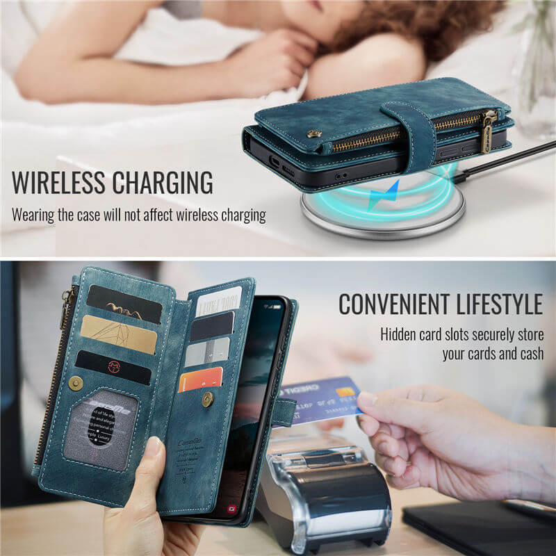 CaseMe Samsung Galaxy S26 Wallet Case with Wrist Strap