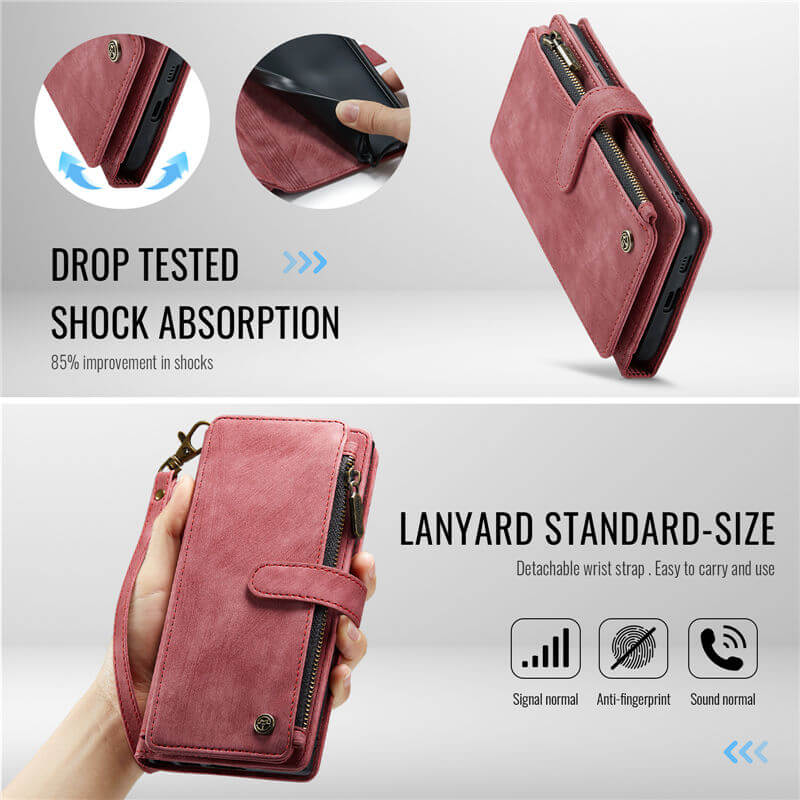CaseMe Samsung Galaxy S26 Plus Wallet Case with Wrist Strap