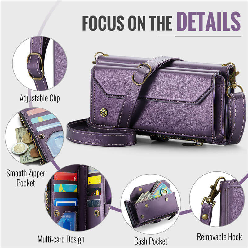 CaseMe Samsung Galaxy S26 Wallet RFID Blocking Crossbody Phone Case