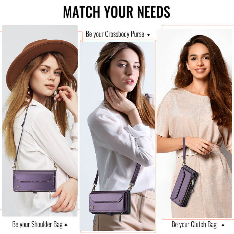 CaseMe Samsung Galaxy S26 Wallet RFID Blocking Crossbody Phone Case