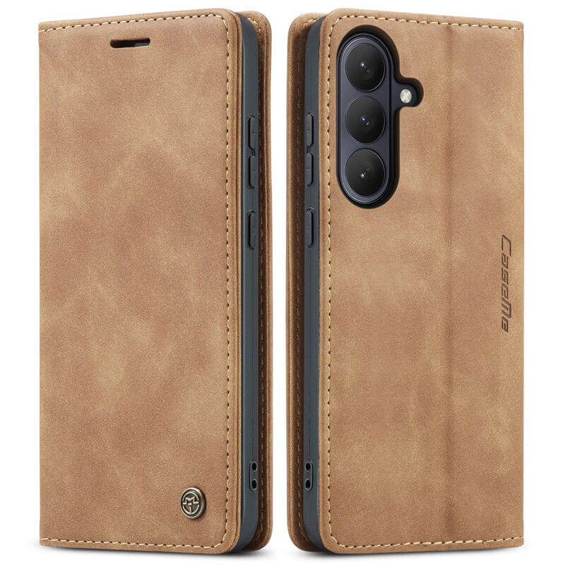 CaseMe Samsung Galaxy S25 Wallet Suede Leather Case