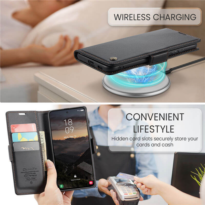 CaseMe Samsung Galaxy S26 Plus Wallet RFID Blocking Case