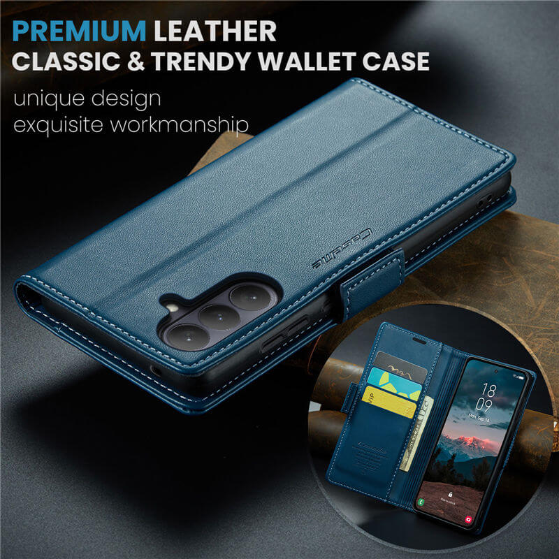CaseMe Samsung Galaxy S26 Wallet RFID Blocking Case