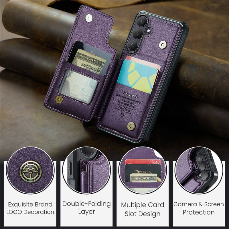CaseMe Samsung Galaxy S26 RFID Blocking Card Holder Case