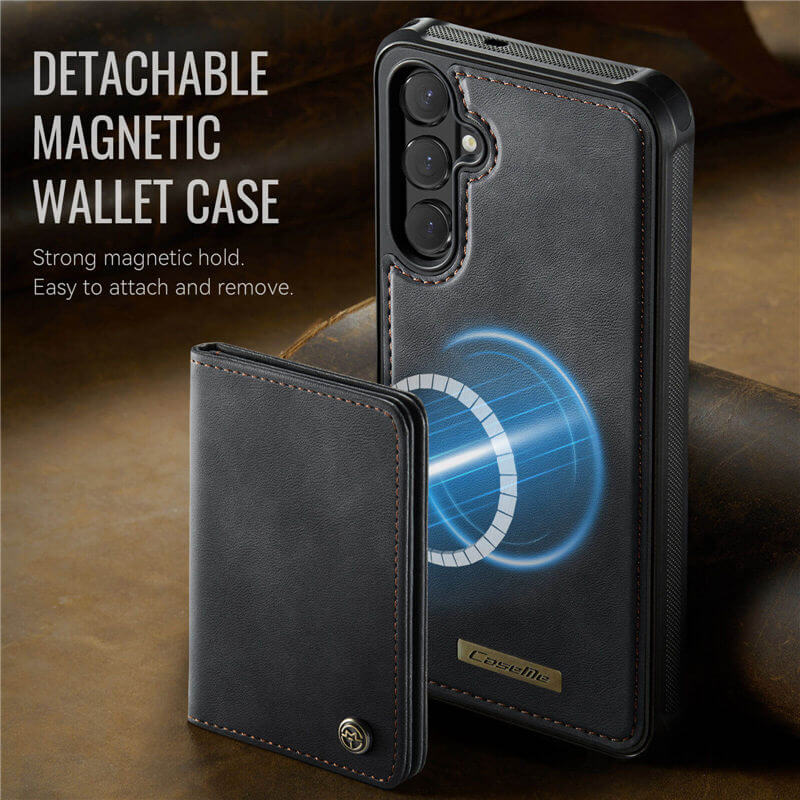 CaseMe Samsung Galaxy S26 Plus 2-in-1 Detachable Magnetic Wallet Case