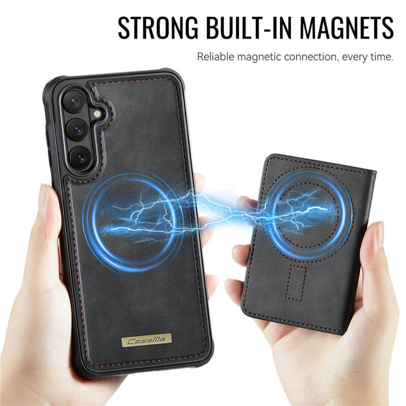 CaseMe Samsung Galaxy S26 Plus 2-in-1 Detachable Magnetic Wallet Case