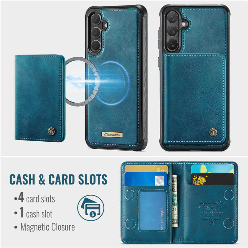 CaseMe Samsung Galaxy S26 2-in-1 Detachable Magnetic Wallet Case