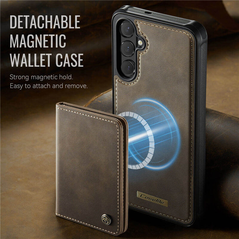 CaseMe Samsung Galaxy S26 Plus 2-in-1 Detachable Magnetic Wallet Case