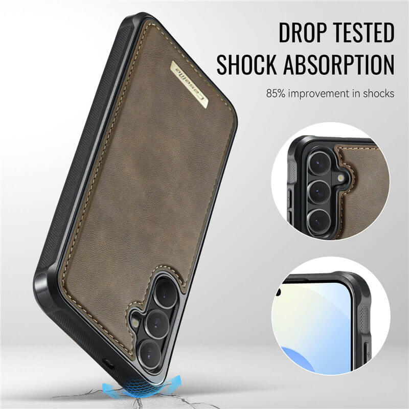 CaseMe Samsung Galaxy S26 Plus 2-in-1 Detachable Magnetic Wallet Case