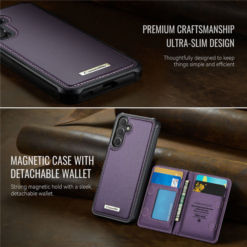 CaseMe Samsung Galaxy S26 2-in-1 Detachable Magnetic Wallet Case