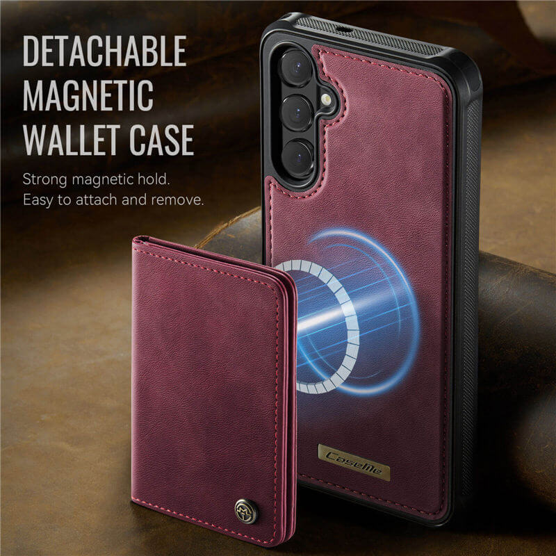CaseMe Samsung Galaxy S26 2-in-1 Detachable Magnetic Wallet Case