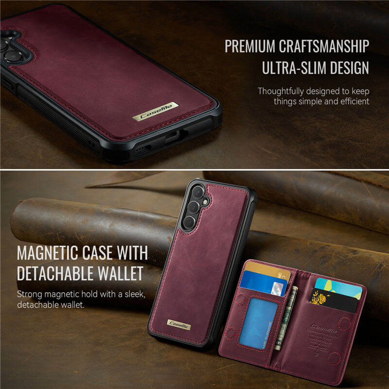 CaseMe Samsung Galaxy S26 2-in-1 Detachable Magnetic Wallet Case