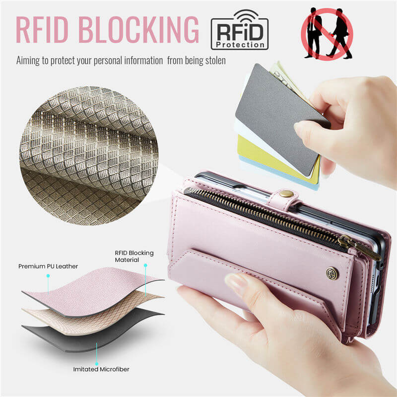 CaseMe Samsung Galaxy Z Fold7 Wallet RFID Blocking Crossbody Case
