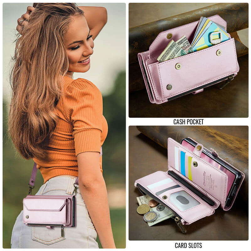 CaseMe Samsung Galaxy Z Fold7 Wallet RFID Blocking Crossbody Case