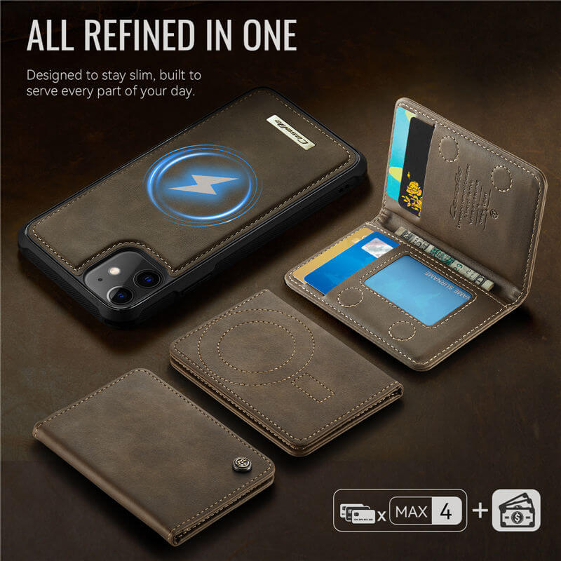 CaseMe iPhone 11 2-in-1 Detachable Magnetic Wallet Case