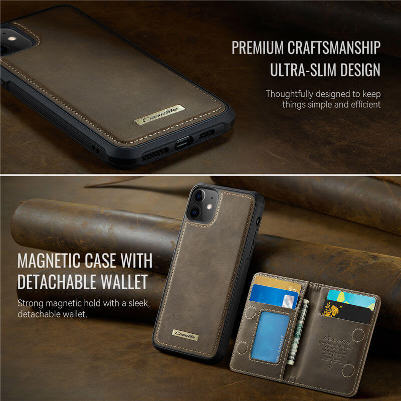 CaseMe iPhone 11 2-in-1 Detachable Magnetic Wallet Case