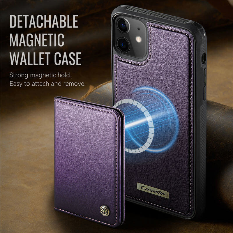 CaseMe iPhone 11 2-in-1 Detachable Magnetic Wallet Case